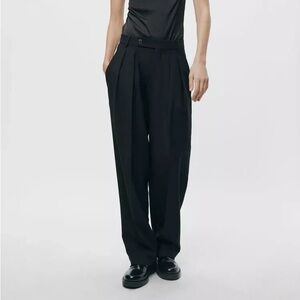 Zara Black Pleated Trouser pant